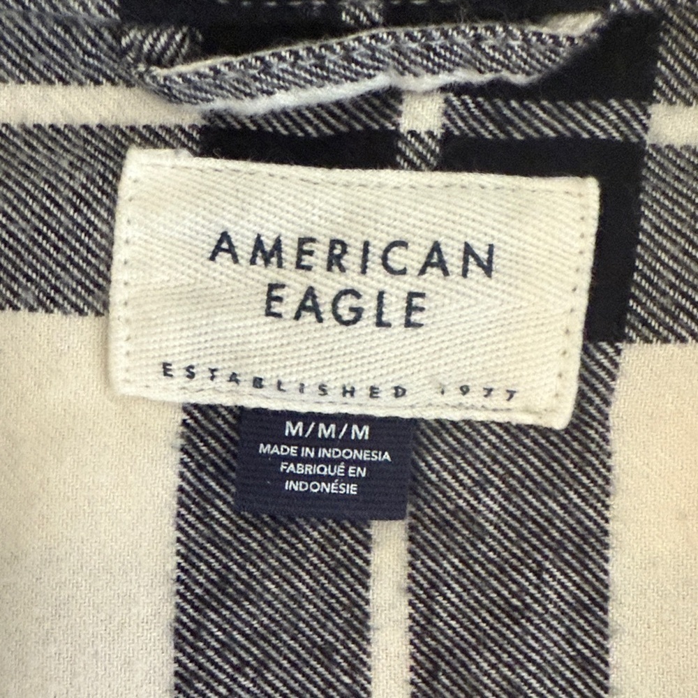 American Eagle Outfitters Flannel Checkered Button Down Shirt - Picture 8 of 12